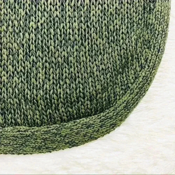 Harper Heritage Olive Green V-Neck Elbow Patch Oversized Sweater - Picture 14 of 16